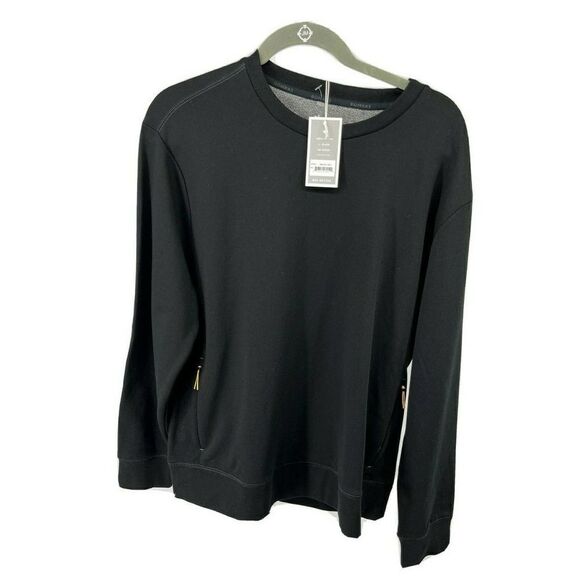 Bombas Sock Co. Size Large Sweatshirt Zip Pockets Tagless Black Rare New  - Picture 10 of 10